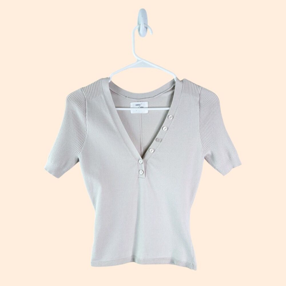 Grey Ven Graham Ribbed Top